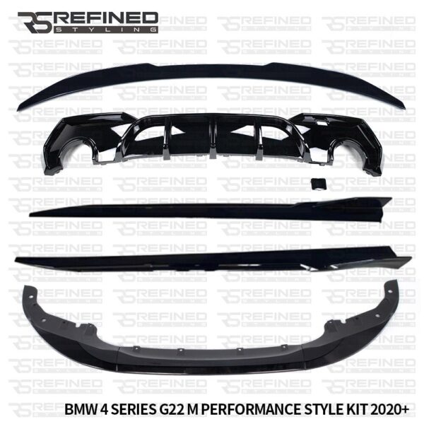 FOR BMW 4 SERIES G22 G23 BODYKIT FRONT SPLITTER SIDE SKIRT REAR DIFFUSER SPOILER