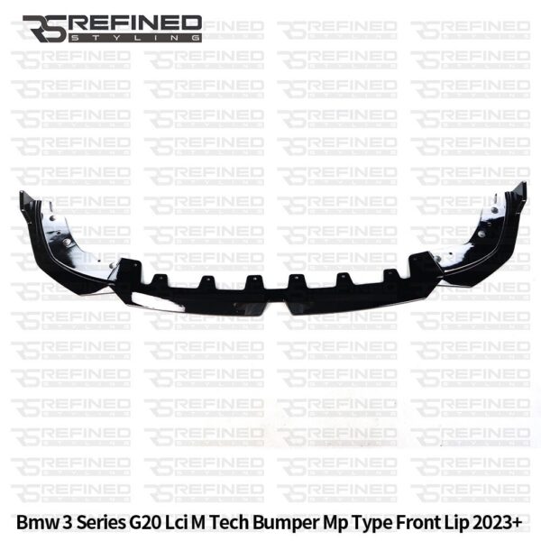 FOR BMW 3 SERIES G20 G21 LCI FACELIFT FRONT SPLITTER LIP SKIRT GLOSS BLACK 2021+