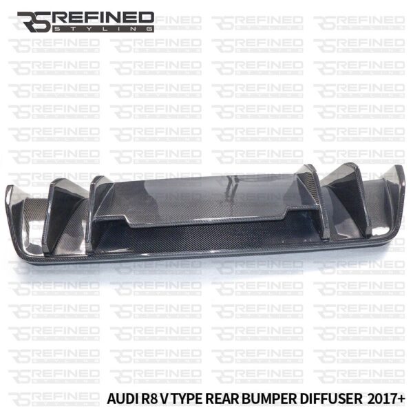 Audi R8 V10 Plus GEN 2 Coupe Real Carbon Fibre Rear Diffuser Vorsteiner Style