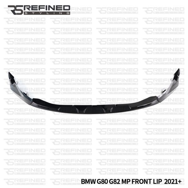 FOR BMW M3 M4 G80 G82 G83 FRONT SPLITTER LIP SKIRT MP LOOK GLOSS BLACK 2021+