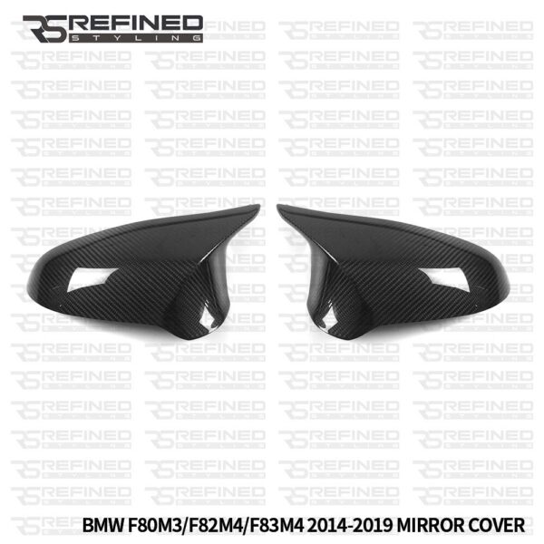 BMW M3 M4 F80 F82 F83 REAL CARBON FIBRE WING MIRROR COVERS UK SELLER
