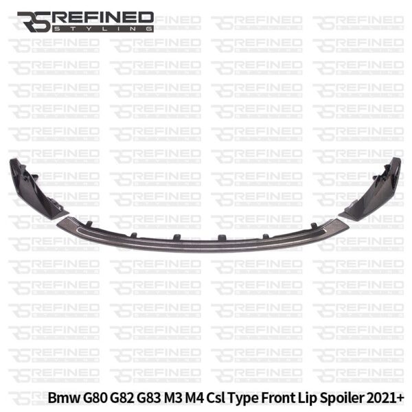 FOR BMW M3 M4 G80 G82 G83 FRONT SPLITTER LIP CSL STYLE REAL CARBON FIBRE 2021+