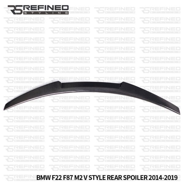 FOR BMW M2 F87 REAL CARBON FIBRE V STYLE BOOT LIP TRUNK SPOILER 2 SERIES F22
