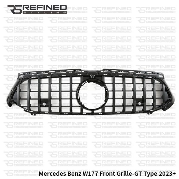 FOR MERCEDES A CLASS AMG W177 V177 GLOSS BLACK FRONT GRILLE GT R STYLE 2023+