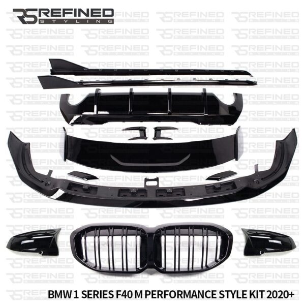 FOR BMW 1 SERIES F40 M PERFORMANCE AERO BODY KIT FRONT SPLITTER REAR DIFFUSER