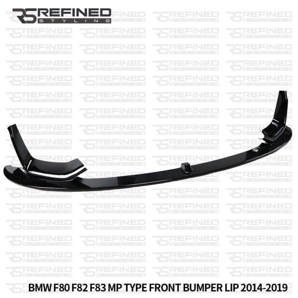 FOR BMW M3 M4 F80 F82 F83 FRONT SPLITTER LIP SKIRT MP LOOK GLOSS BLACK 2014+