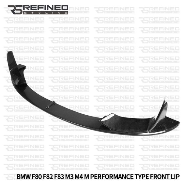 FOR BMW M3 M4 F80 F82 F83 FRONT SPLITTER LIP SKIRT MP STYLE CARBON LOOK 2014+