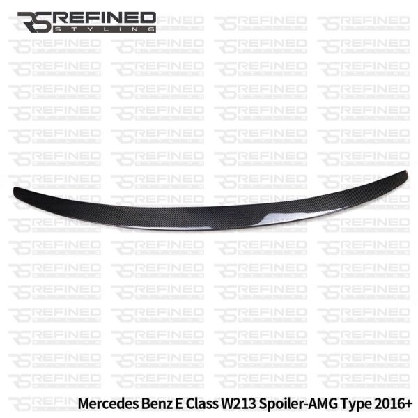 FOR MERCEDES E CLASS W213 SALOON E63 STYLE REAL CARBON FIBRE BOOT SPOILER 2016+