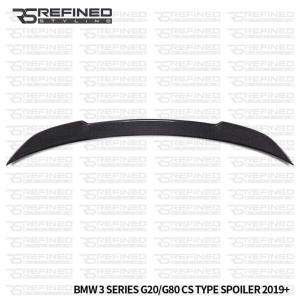 FOR BMW 3 SERIES M3 G80 G20 REAL CARBON FIBRE CS STYLE BOOT LIP TRUNK SPOILER