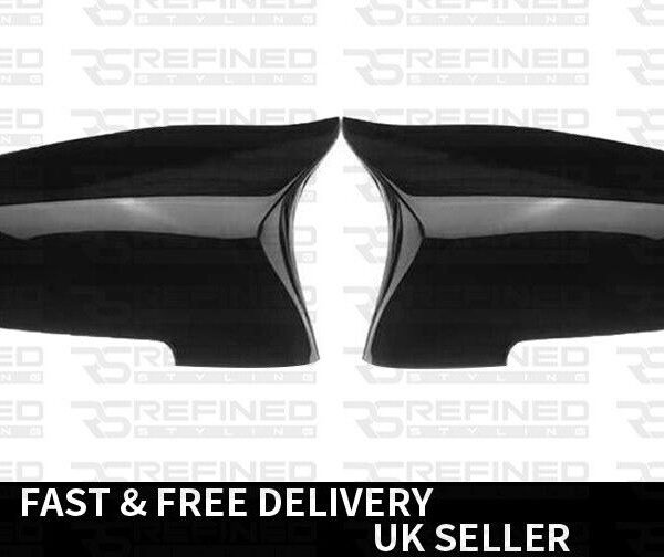 Gloss Black Mirror Cover Cap For BMW 5 6 7 Series 14-16 F10 F11 LCI F01 F06 F07