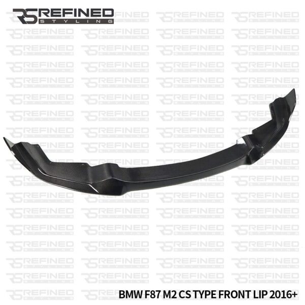 FOR BMW M2 F87 FRONT SPLITTER LIP CS STYLE REAL CARBON FIBRE 2016+