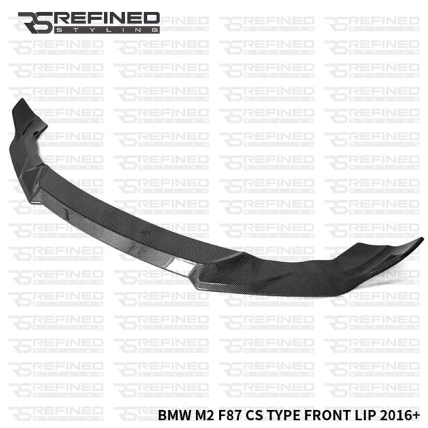 FOR BMW M2 F87 FRONT SPLITTER LIP CS STYLE CARBON LOOK 2016+
