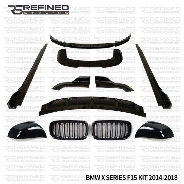 BMW X5 F15 TRANSFORMED BODY KIT BODYKIT REAR DIFFUSER FRONT SPLITTER LIP SPOILER